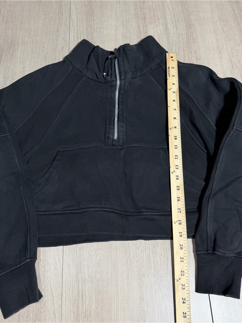 lululemon athletica Black Drawcord with Silver Logo Toggle